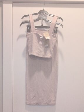 Audrey 3+1 Pale Pink Midi Dress